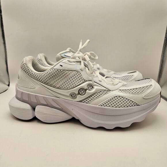 SAUCONY MEN\'S 10.5 GRID NXT WHITE RUNNING SNKR S70797-4 NWOB